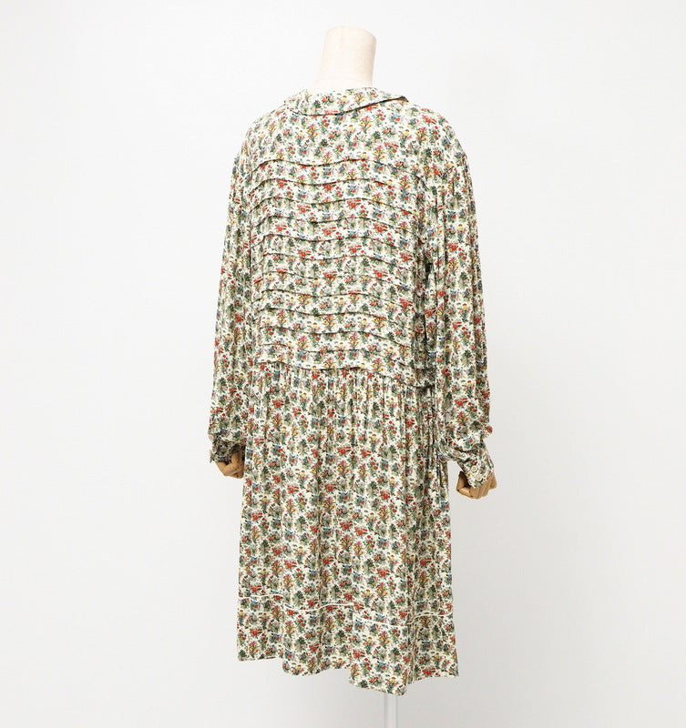 GUCCI one piece 633291 Rayon Beige/Green/Red/Yellow Women 42�i170/92Y�j Used Authentic