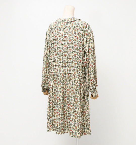 GUCCI one piece 633291 Rayon Beige/Green/Red/Yellow Women 42�i170/92Y�j Used Authentic