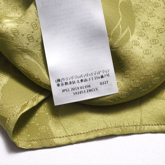 GUCCI blouse 592453 silk green Women 42 Used Authentic
