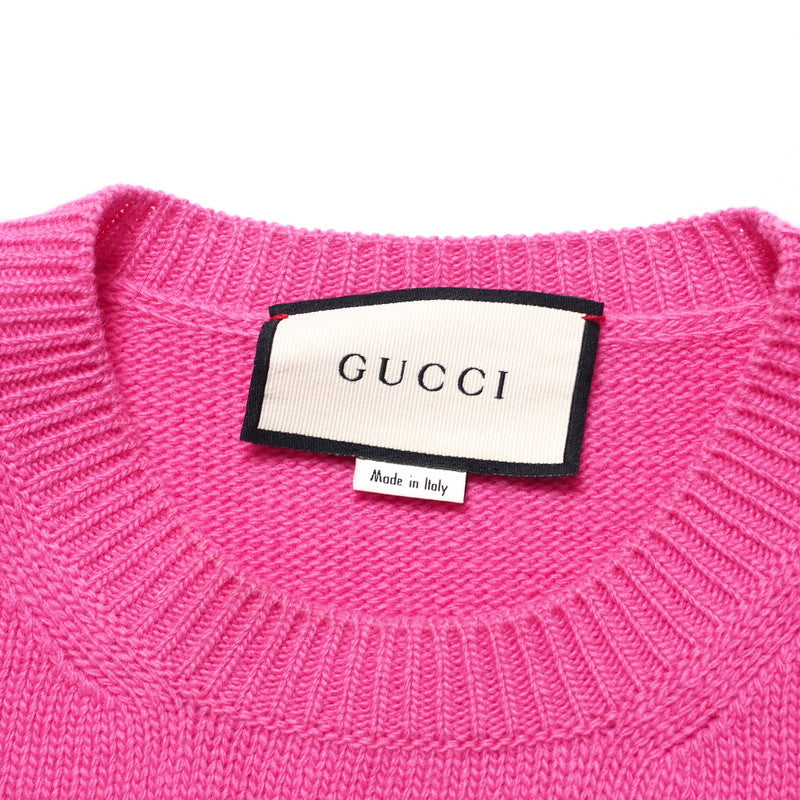 GUCCI sweater 579956 wool pink Women S Used Authentic