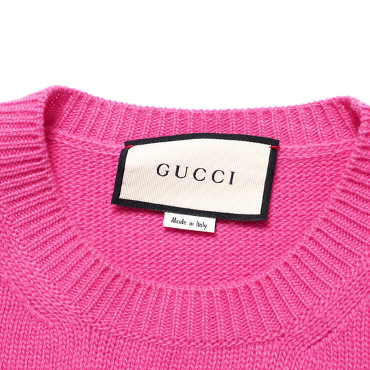 GUCCI sweater 579956 wool pink Women S Used Authentic