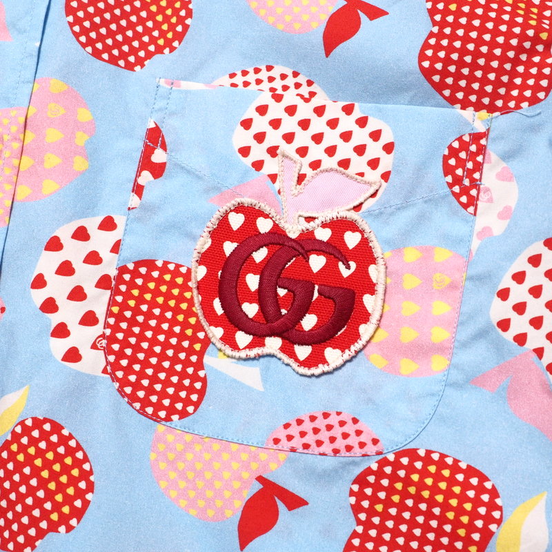 GUCCI one piece 663365 cotton Light blue Women 40 Used Authentic