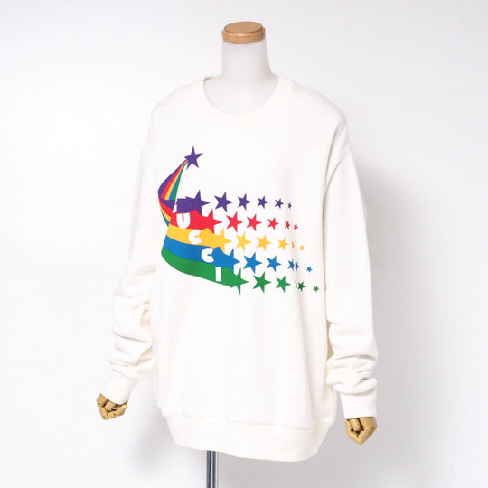GUCCI sweat 617964 cotton white Women S Used Authentic