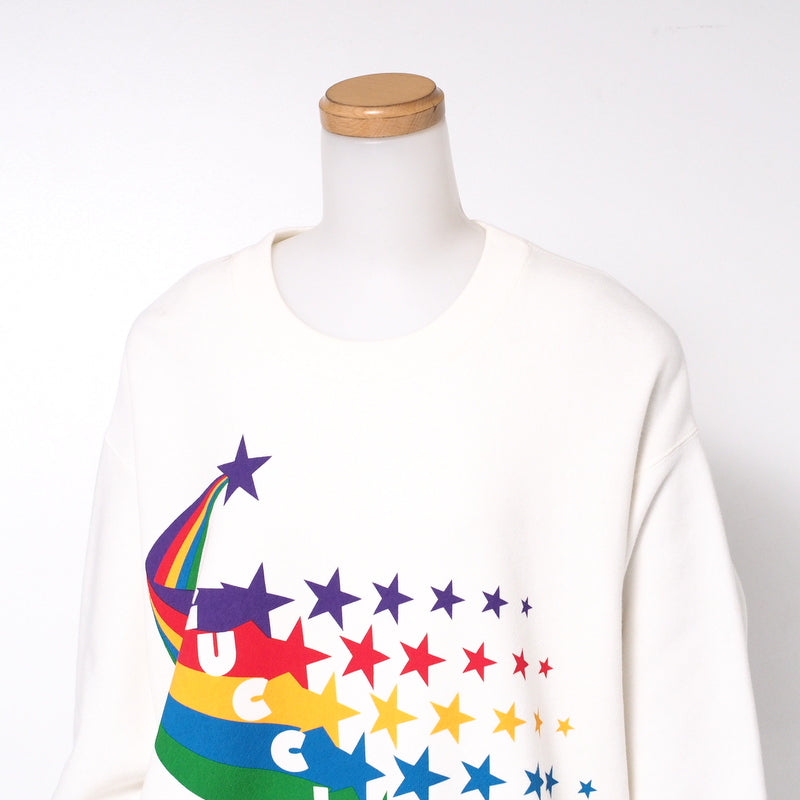 GUCCI sweat 617964 cotton white Women S Used Authentic