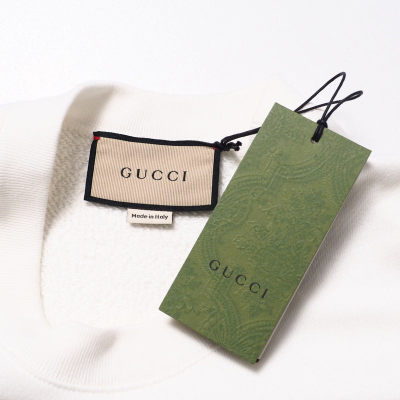 GUCCI sweat 617964 cotton white Women S Used Authentic