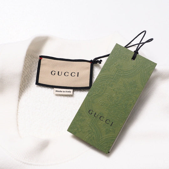 GUCCI sweat 617964 cotton white Women S Used Authentic
