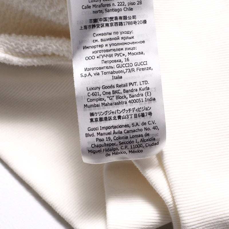 GUCCI sweat 617964 cotton white Women S Used Authentic