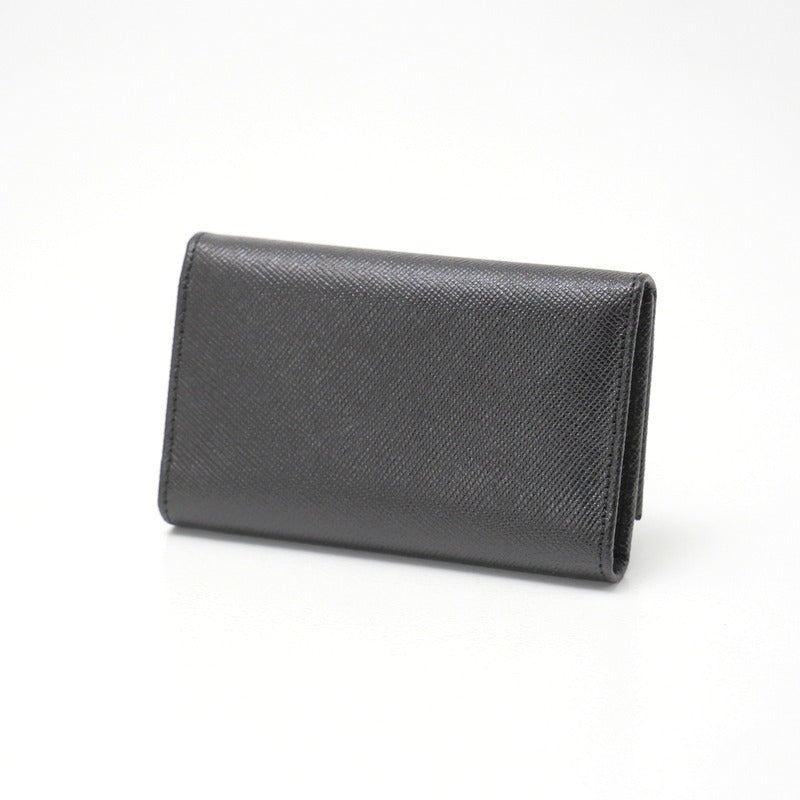 PRADA Key case Key holder  M25U leather black DEPOS unisex(Unisex) Used Authentic