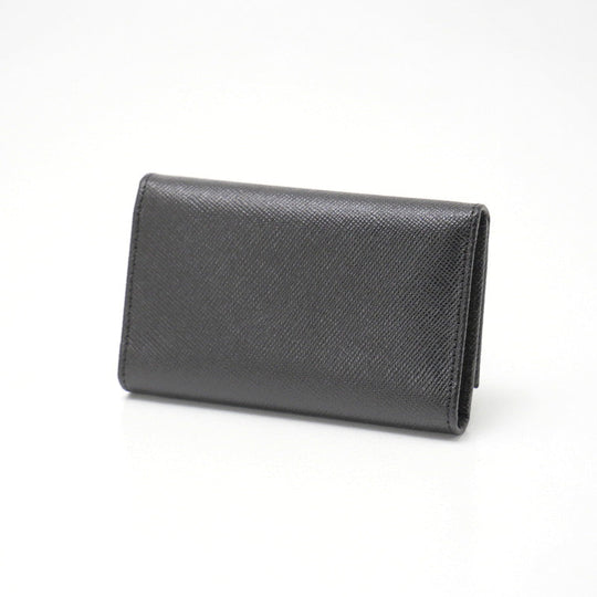 PRADA Key case Key holder  M25U leather black DEPOS unisex(Unisex) Used Authentic