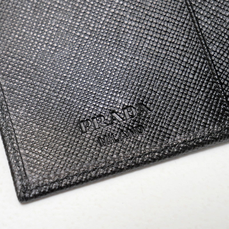 PRADA Key case Key holder  M25U leather black DEPOS unisex(Unisex) Used Authentic