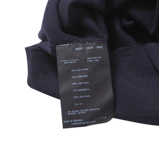 PRADA sweater P24621 1AGE knit Navy Women 40 Used Authentic