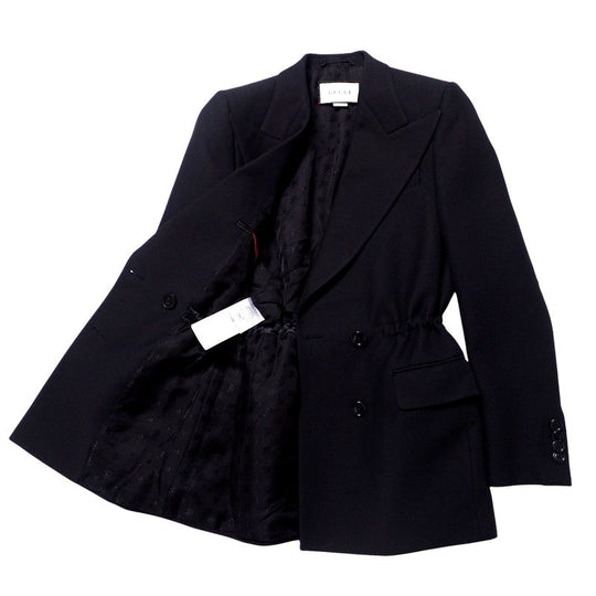 GUCCI Jacket 595202 wool black Women 36 Used Authentic