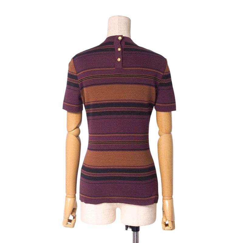 GUCCI ensemble 257-5012-6167/256-5010-6167 cotton purple Women M Used Authentic