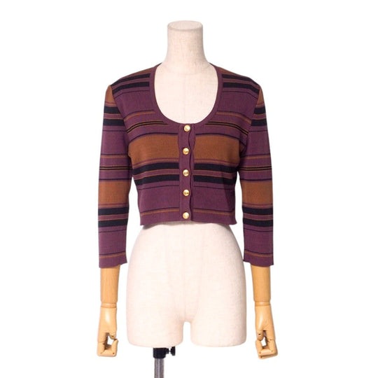 GUCCI ensemble 257-5012-6167/256-5010-6167 cotton purple Women M Used Authentic