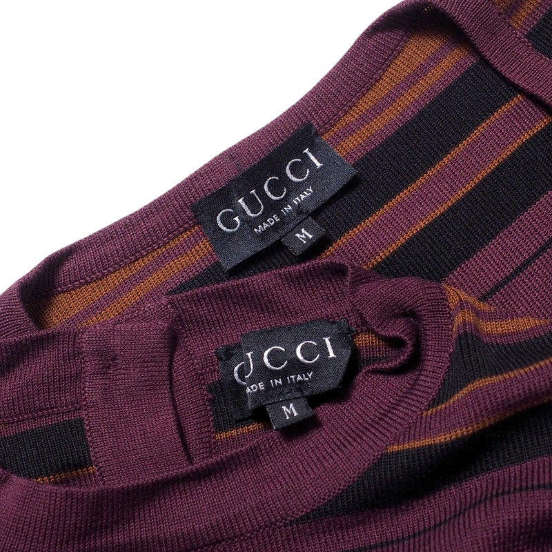 GUCCI ensemble 257-5012-6167/256-5010-6167 cotton purple Women M Used Authentic
