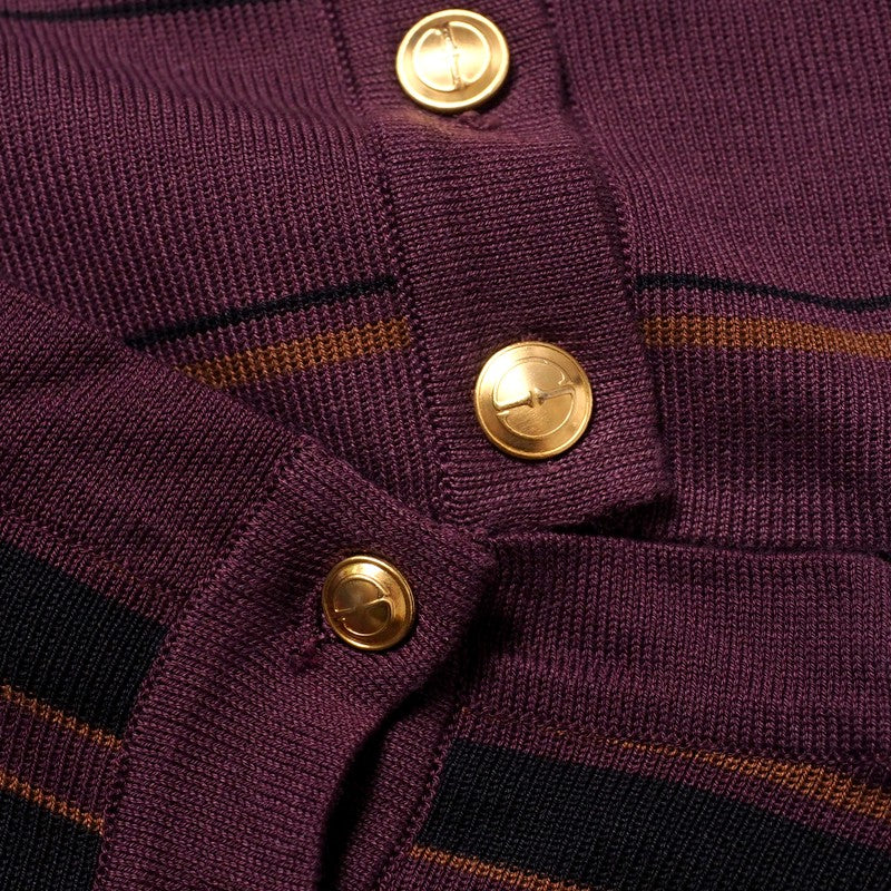 GUCCI ensemble 257-5012-6167/256-5010-6167 cotton purple Women M Used Authentic