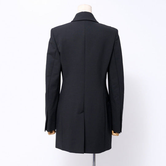 GUCCI Jacket 44% nylon, 25% rayon, 24% wool, 7% polyurethane black 214-0242-7998 Women 38 Used Authentic