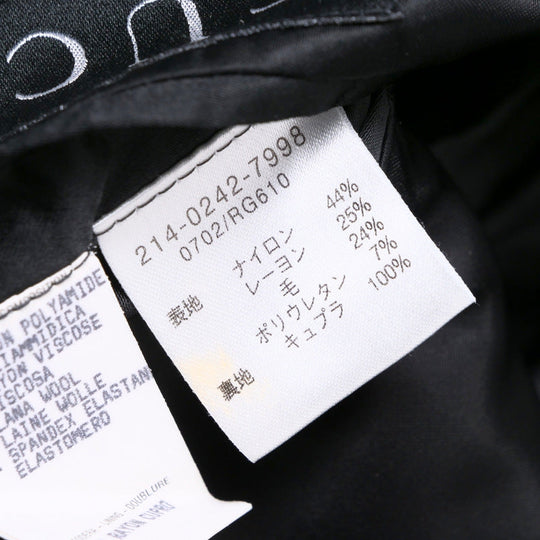 GUCCI Jacket 44% nylon, 25% rayon, 24% wool, 7% polyurethane black 214-0242-7998 Women 38 Used Authentic