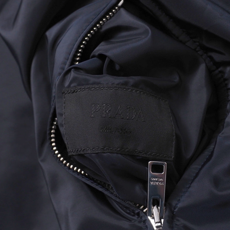 PRADA Jacket SGB224 polyester Navy / Black mens 58 Used Authentic