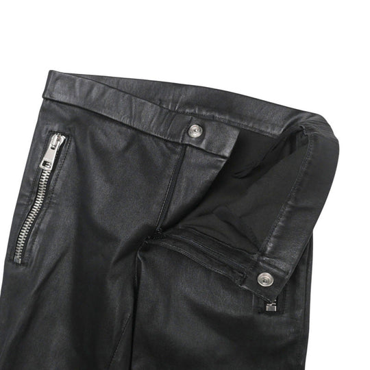 GUCCI skinny pants 360417 lambskin black Women 36 Used Authentic