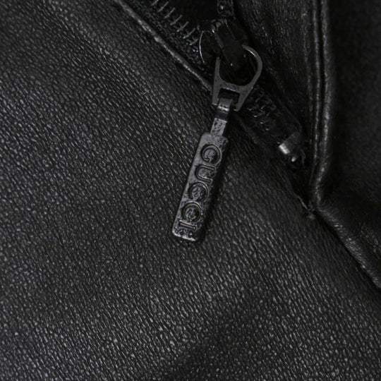 GUCCI skinny pants 360417 lambskin black Women 36 Used Authentic