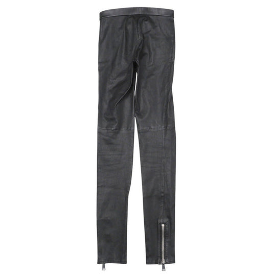 GUCCI skinny pants 360417 lambskin black Women 36 Used Authentic