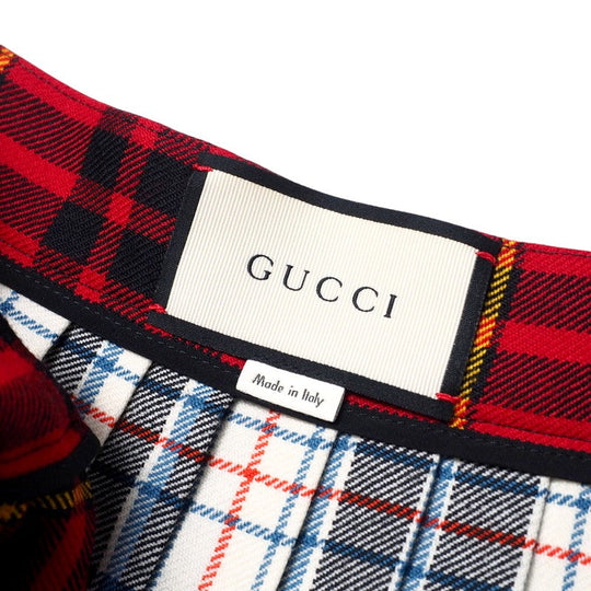 GUCCI Long skirt 448873 wool multicolor Women 36 Used Authentic