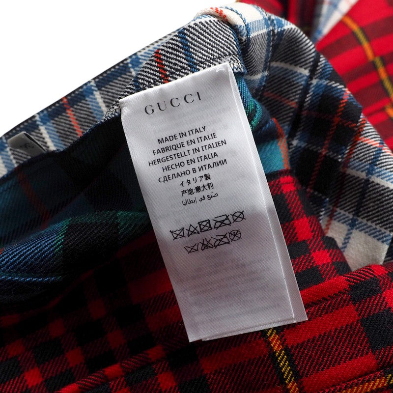 GUCCI Long skirt 448873 wool multicolor Women 36 Used Authentic