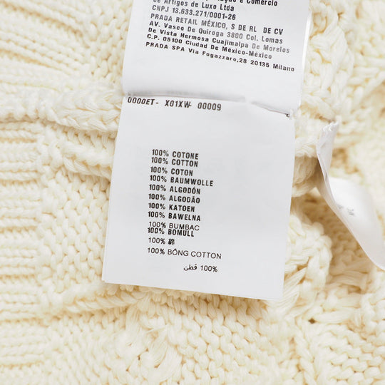 PRADA Vest P29837 cotton 100% White / blue Women 36 Used Authentic