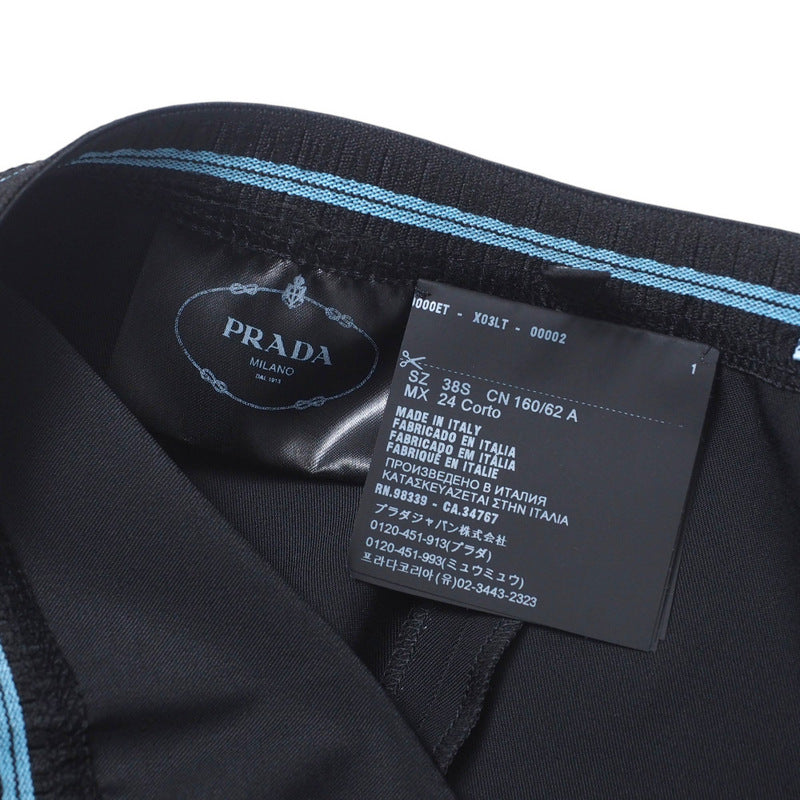PRADA Pants P255B 89% polyester, 11% elastane black Women 38S Used Authentic