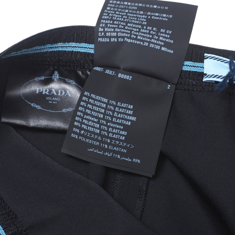 PRADA Pants P255B 89% polyester, 11% elastane black Women 38S Used Authentic