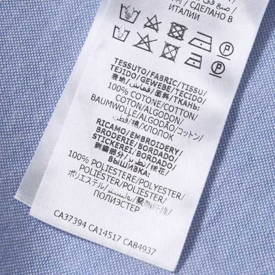 GUCCI Short sleeve shirt 604109 cotton blue mens 46 Used Authentic