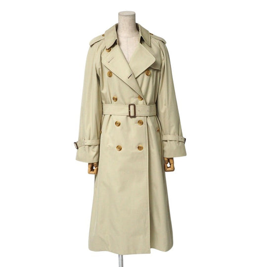 BURBERRY trench coat cotton beige Women 8 Used Authentic