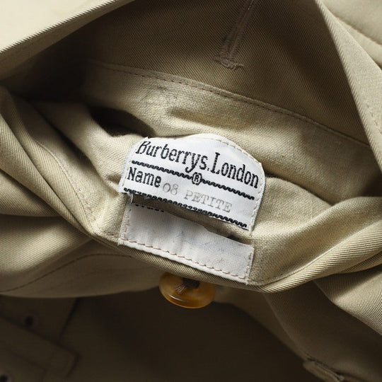 BURBERRY trench coat cotton beige Women 8 Used Authentic