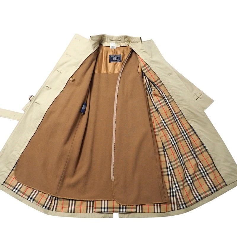 BURBERRY trench coat cotton beige Women 8 Used Authentic