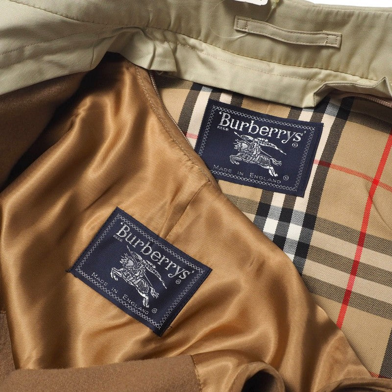 BURBERRY trench coat cotton beige Women 8 Used Authentic