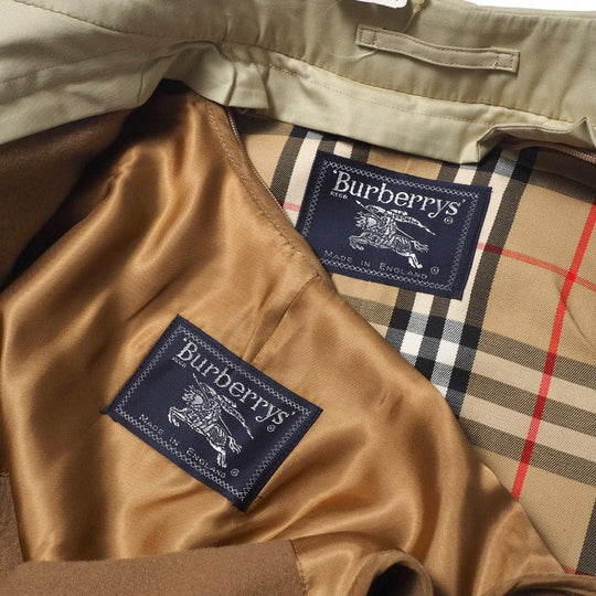 BURBERRY trench coat cotton beige Women 8 Used Authentic