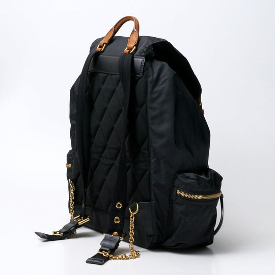 BURBERRY Backpack Nylon black Burberry Backpack Women Used Authentic