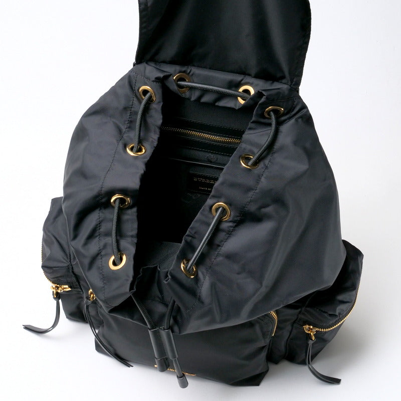 BURBERRY Backpack Nylon black Burberry Backpack Women Used Authentic
