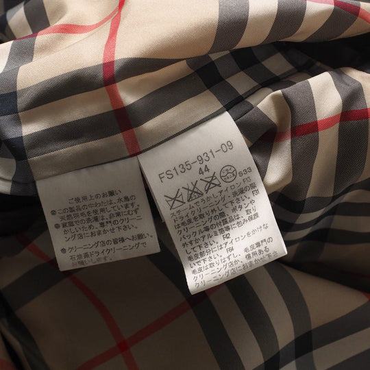 BURBERRY coat polyester black Women 44 Used Authentic