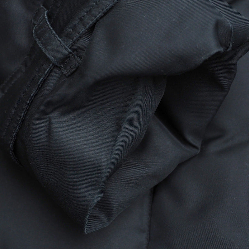 BURBERRY coat polyester black Women 44 Used Authentic