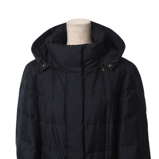 BURBERRY coat polyester black Women 44 Used Authentic