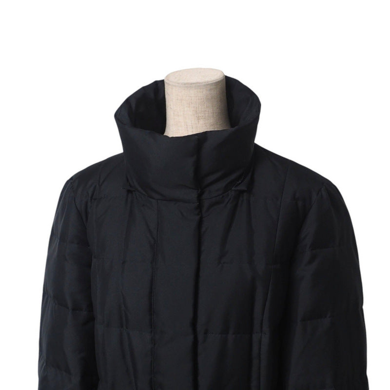 BURBERRY coat polyester black Women 44 Used Authentic