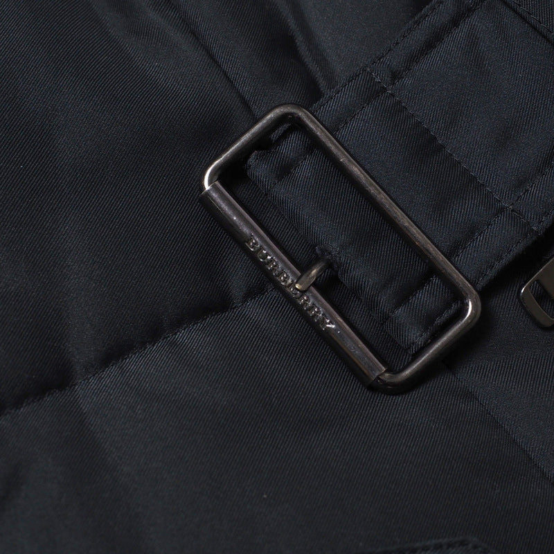 BURBERRY coat polyester black Women 44 Used Authentic