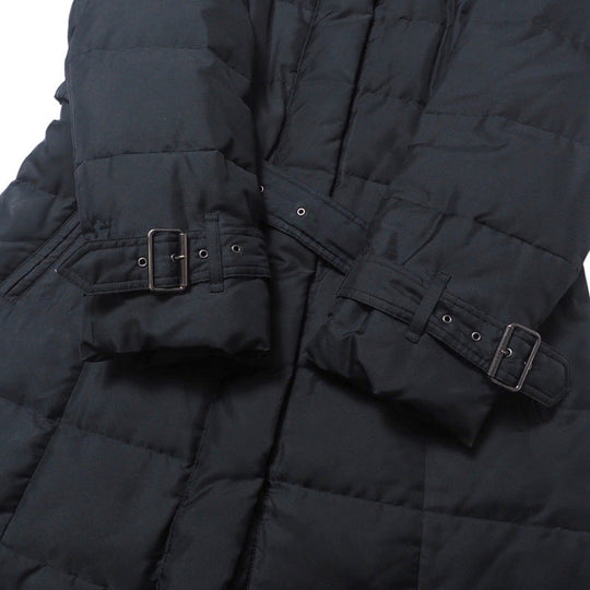 BURBERRY coat polyester black Women 44 Used Authentic