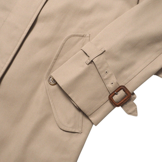 BURBERRY trench coat 65% polyester 35% cotton% beige Women 9AB2 Used Authentic