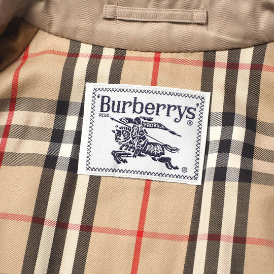 BURBERRY trench coat 65% polyester 35% cotton% beige Women 9AB2 Used Authentic