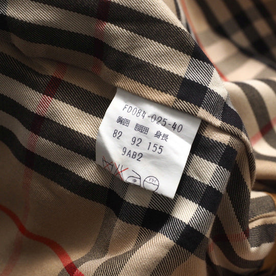 BURBERRY trench coat 65% polyester 35% cotton% beige Women 9AB2 Used Authentic