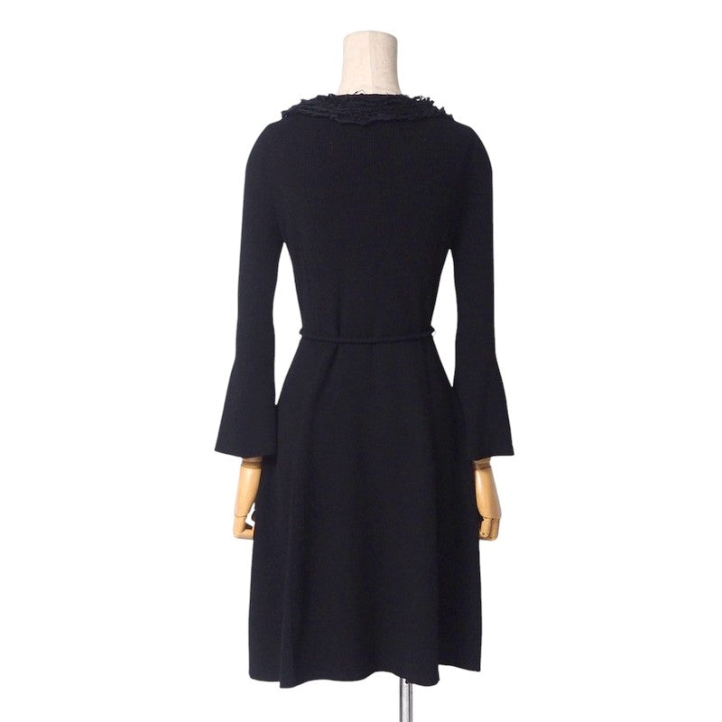 BURBERRY BLACK LABEL one piece D5N82-316-09 68% rayon, 32% polyester black Women 38 Used Authentic