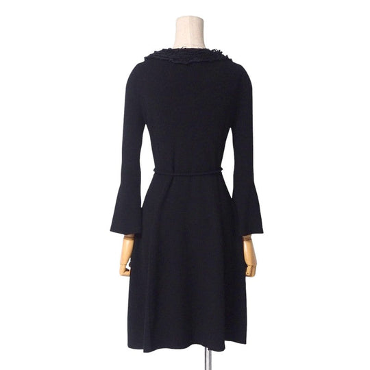 BURBERRY BLACK LABEL one piece D5N82-316-09 68% rayon, 32% polyester black Women 38 Used Authentic